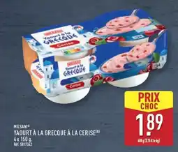 ALDI MILSANI Yaourt à la grecque à la cerise offre
