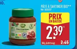 ALDI Pâte à tartiner bio offre
