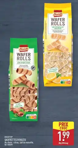 ALDI BISCOTTO Gaufrettes roulées offre