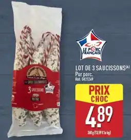 ALDI Lot de 3 saucissons offre