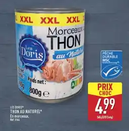 ALDI LES DORIS Thon au naturel offre