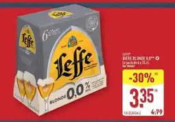 ALDI LEFFE Bière blonde 0,0 offre