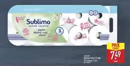 ALDI SUBLIMO Papier toilette offre