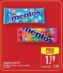 ALDI MENTOS Bonbons offre