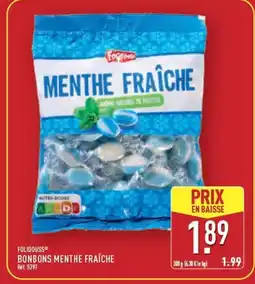 ALDI FOLIDOUSS Bonbons menthe fraîche offre