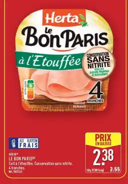 ALDI HERTA Le bon paris offre