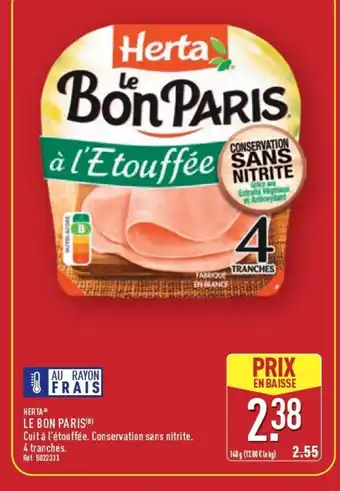 ALDI HERTA Le bon paris offre