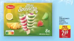 ALDI MUCCI 8 mini bâtonnets spinners offre