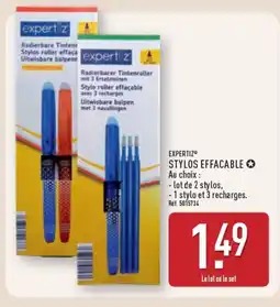 ALDI EXPERTIZ Stylos effacable offre