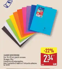 ALDI Cahier koverbook offre