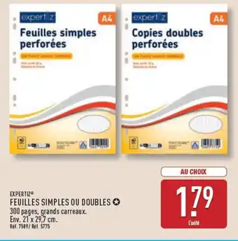 ALDI EXPERTIZ Feuilles simples ou doubles offre