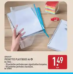 ALDI EXPERTIZ Pochettes plastiques a4 offre