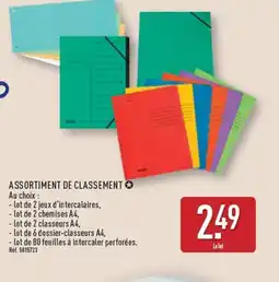 ALDI Assortiment de classement offre