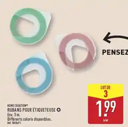 ALDI HOME CREATION Rubans pour étiqueteuse offre