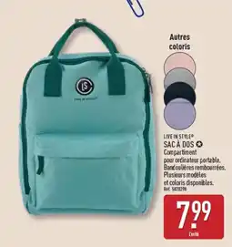 ALDI LIVE IN STYLE Sac à dos offre
