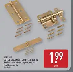ALDI WORKZONE Set de charnières ou verrous offre
