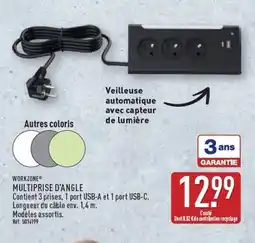 ALDI WORKZONE Multiprise d'angle offre