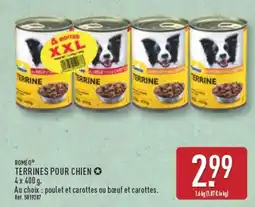 ALDI ROMÉO Terrines pour chien offre