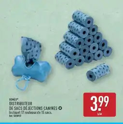 ALDI ROMÉO Distributeur de sacs déjections canines offre