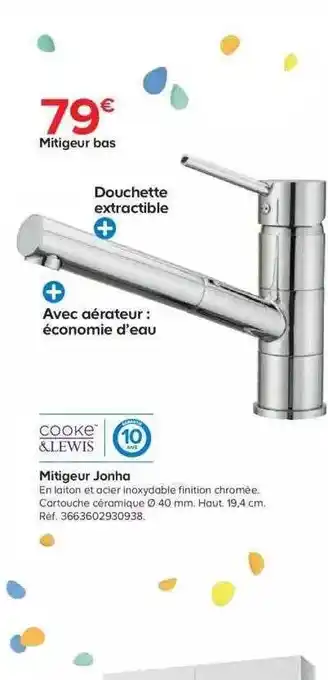 Castorama Mitigeur Jonha offre