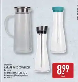 ALDI CROFTON Carafe avec couvercle offre