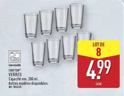 ALDI CROFTON Verres offre