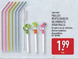 ALDI CROFTON Pailles réutilisables ou embouts offre