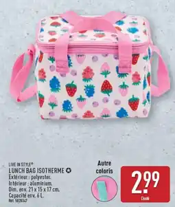 ALDI LIVE IN STYLE Lunch bag isotherme offre