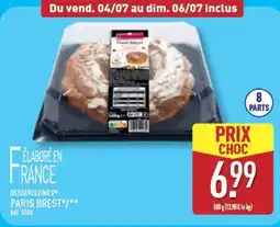 ALDI DESSERISSIMES Paris brest offre