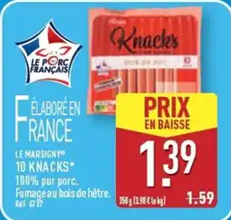 ALDI LE MARSIGNY 10 knacks offre