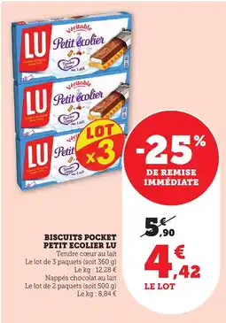 Bi1 LU Biscuits pocket petit ecolier offre