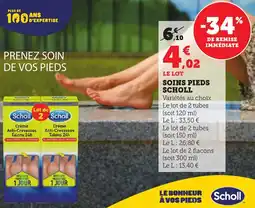 Bi1 SCHOLL Soins pieds offre