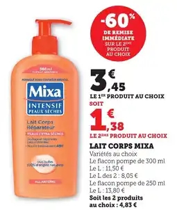 Bi1 MIXA Lait corps offre
