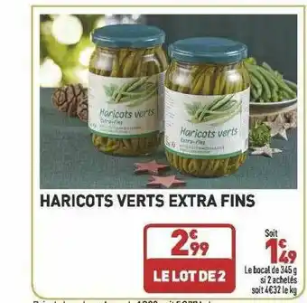 Grand Frais Haricots Verts Extra Fins offre