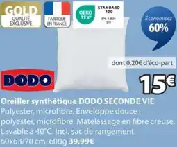 JYSK Oreiller synthétique DODO SECONDE VIE offre