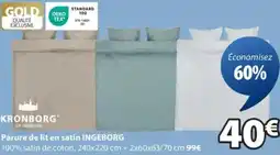 JYSK Parure de lit en satin INGEBORG offre