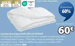 JYSK Couette thermique DUNLOPILLO EDITION offre