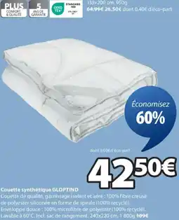 JYSK Couette synthétique GLOPTIND offre