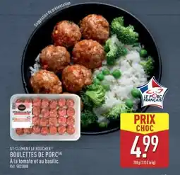 ALDI Boulettes de porc à la tomate et au basilic offre