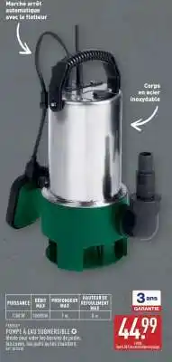 ALDI POMPE À EAU SUBMERSIBLE offre