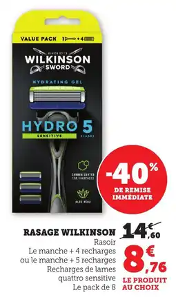 Bi1 WILKINSON Rasage offre