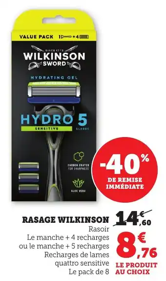Bi1 WILKINSON Rasage offre
