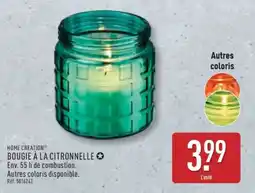 ALDI BOUGIE À LA CITRONNELLE offre
