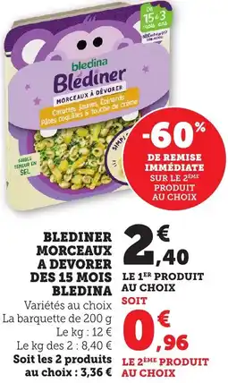Bi1 BLEDINA Blediner morceaux a devorer des 15 mois offre