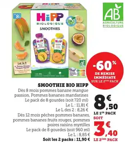 Bi1 HIPP Smoothie Bio offre