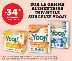 Bi1 YOOJI Sur la gamme alimentaire infantile surgelee offre