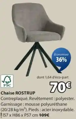 JYSK Chaise ROSTRUP offre
