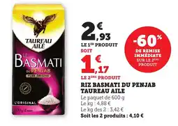 Bi1 TAUREAU AILE Riz basmati du penjab offre