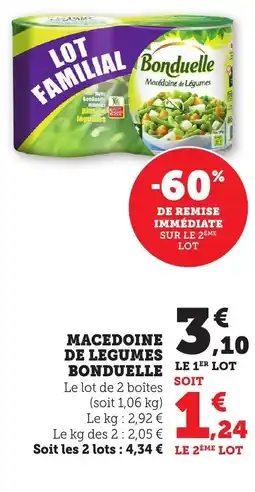 Bi1 BONDUELLE Macedoine de legumes offre