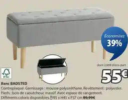 JYSK Banc BADSTED offre
